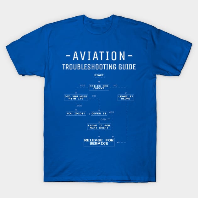 Aviation Troubleshooting Guide T-Shirt by yeoys